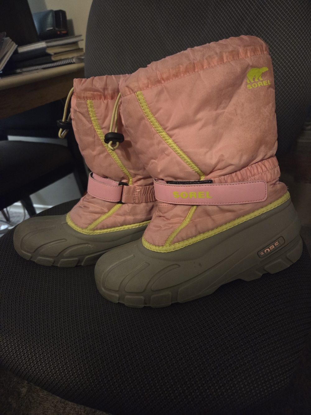Sorel Pink and Grey Winter Boots Sz 7